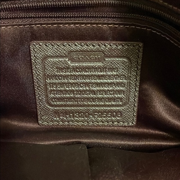 Coach Brown Leather Satchel with Gold Hardware - Picture 4 of 7